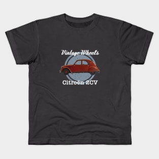 Vintage Wheels - '58 Citroën 2CV Kids T-Shirt